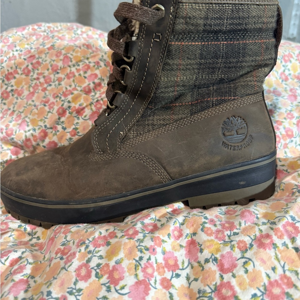 Timberland Men’s Dark Brown Combat Boots
